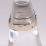 Vintage Sterling Turquoise Stamped Band Ring 7.75
