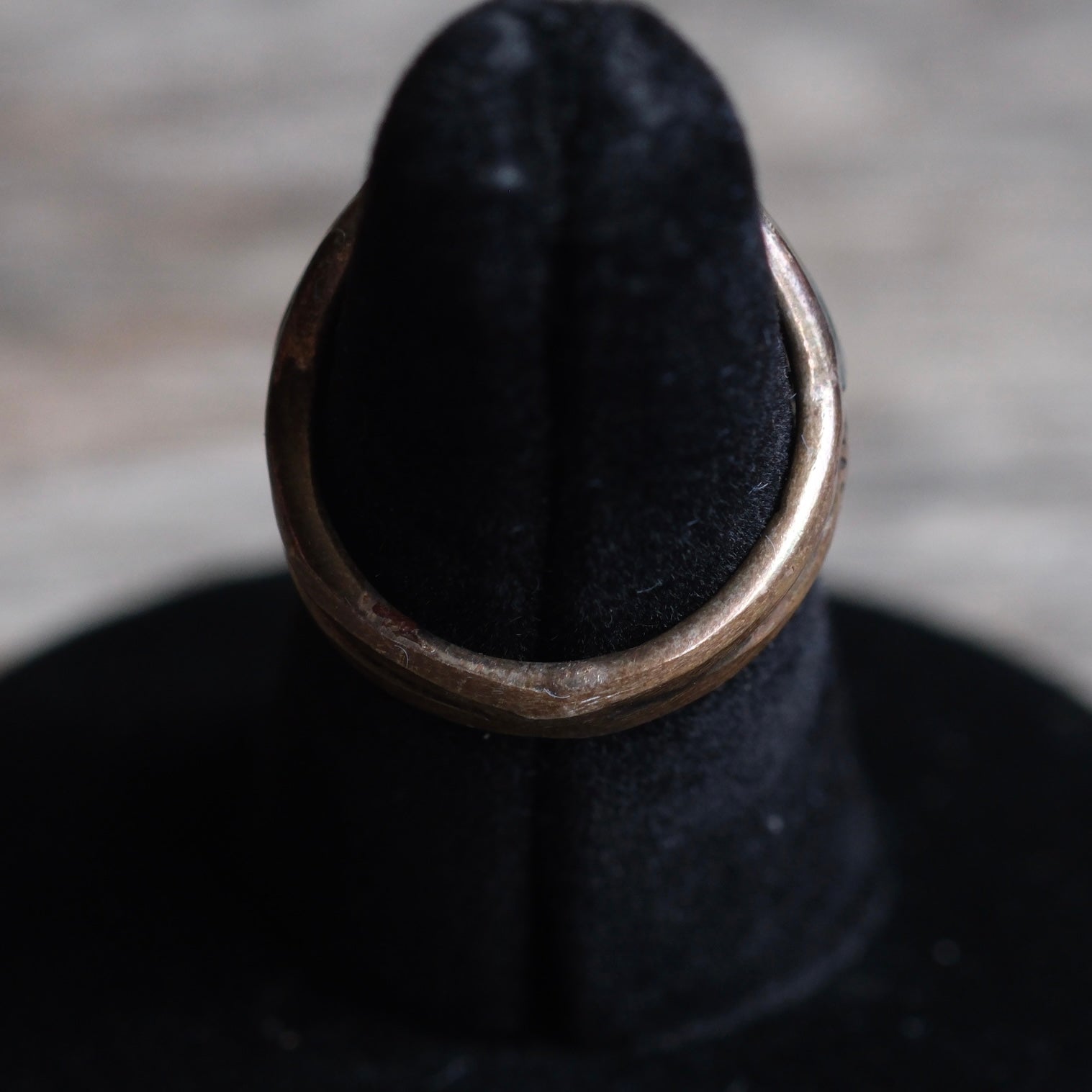 Vintage Sterling Crushed Turquoise Inlay Ring 5