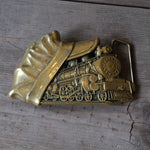 Vintage Train Belt Buckle