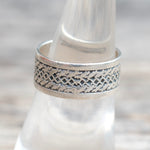 Vintage Sterling Silver Braided Band 7.5