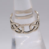 Vintage Sterling Silver Celtic Band Ring 6.25