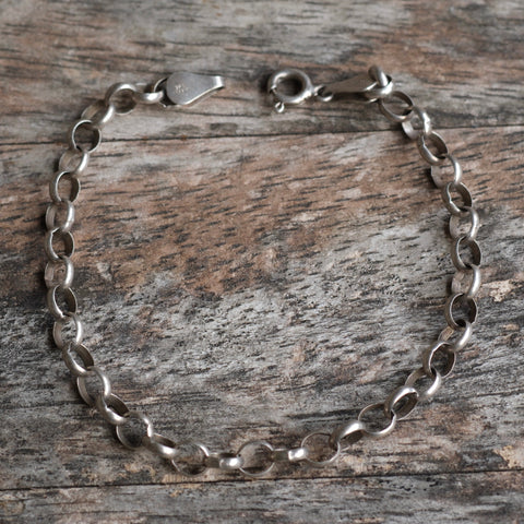 Vintage Sterling Rolo Chain Bracelet