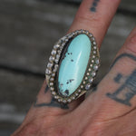Vintage Sterling Turquoise Ring 6.5