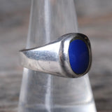 Vintage Sterling Lapis Ring 8.75