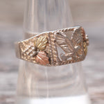 Vintage Sterling and 12k Gold Eagle Ring 8.5