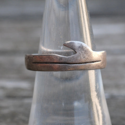 Vintage Sterling Silver Band 7
