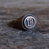 Vintage Sterling CLD Initial Ring 4.5
