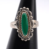 Vintage Sterling Malachite Ring 5