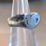 Vintage Sterling Silver Heart Ring 6.5