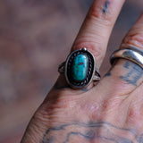 Vintage Sterling Turquoise Ring 8