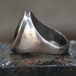 Vintage Sterling Zuni Inlay Ring 10.5
