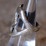 Vintage Sterling Silver Sandcast Ring 6.75