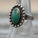 Vintage Sterling Turquoise Ring 6.25