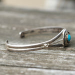 Vintage Sterling Turquoise Cuff