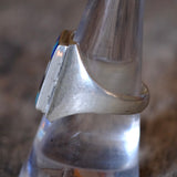 Vintage Sterling Multistone Inlay Ring 8.5