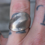 Vintage Sterling Silver Modernist Ring 8.25