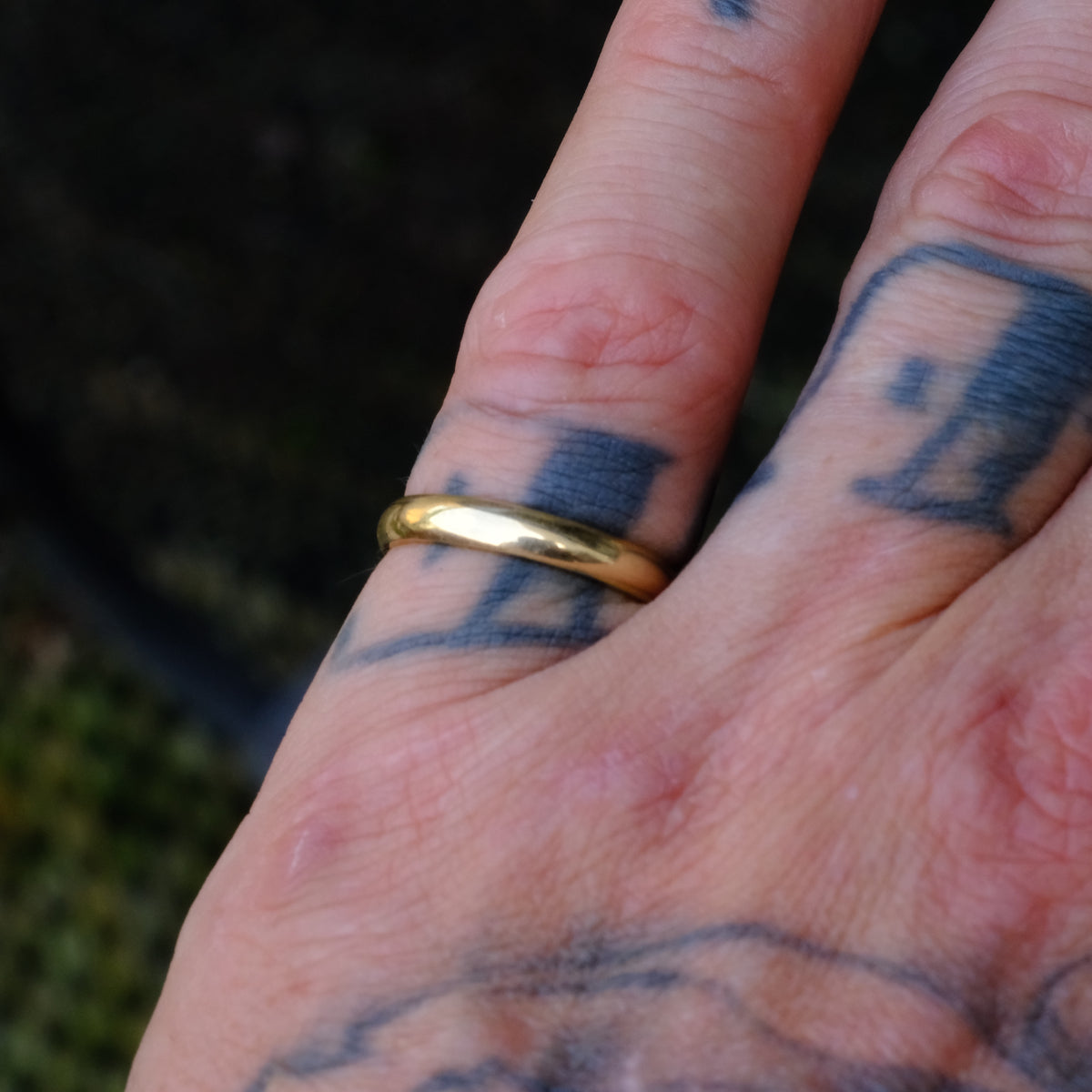 Vintage 14K Gold Band Ring 5.75
