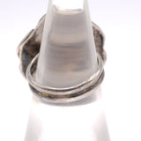 Vintage Sterling Turquoise Florette Ring 6.5