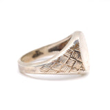 Vintage Sterling Silver Signet Ring 8.5