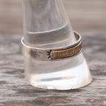 Vintage Sterling and 12K Gold Band 11.75
