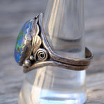 Vintage Sterling Azurite Ring 10.25