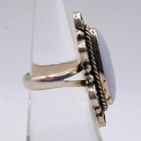 Vintage Sterling Agate Ring 5.75