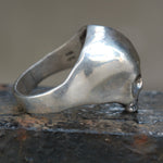 Vintage Sterling Silver Skull Ring 11.5
