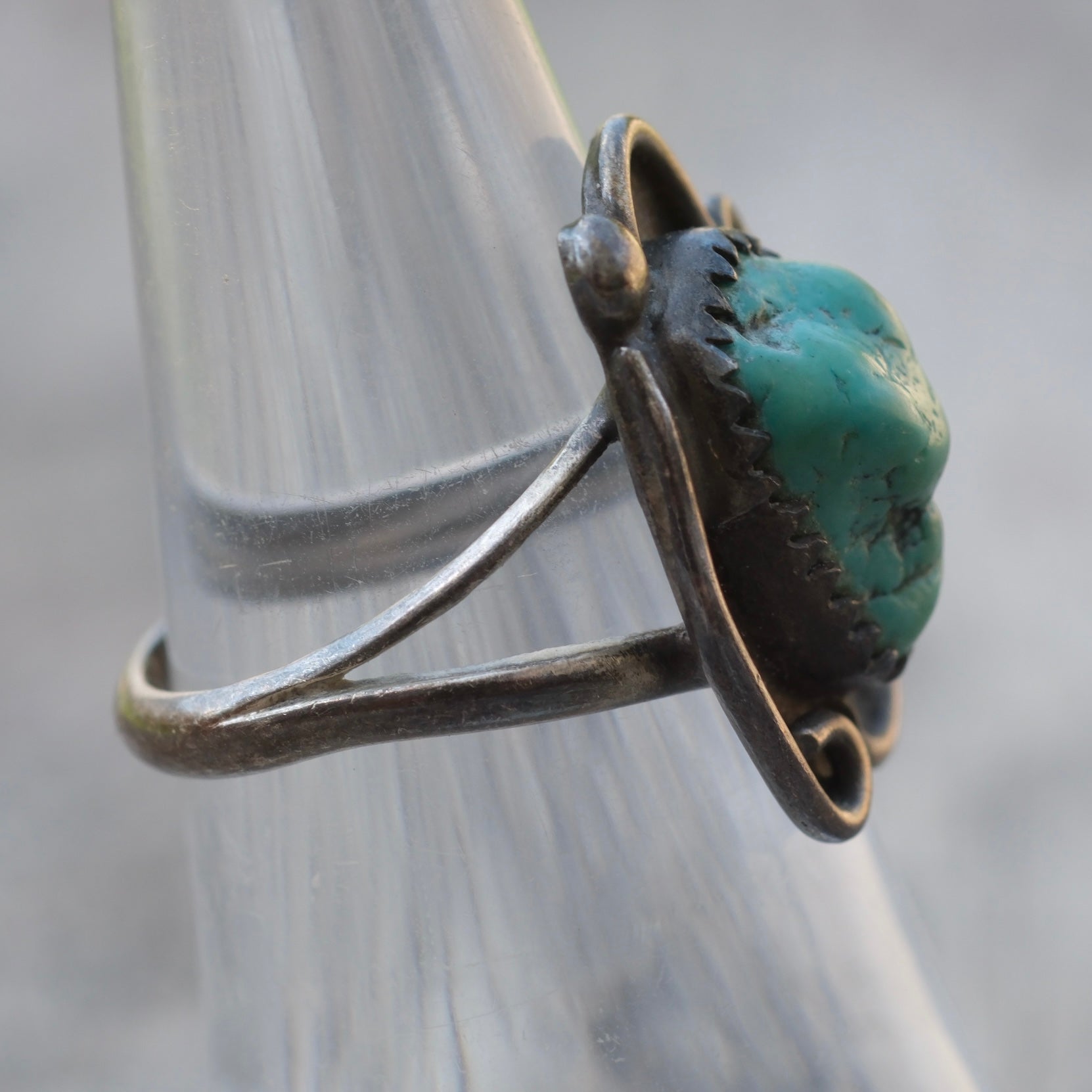 Vintage Sterling Turquoise Ring 6
