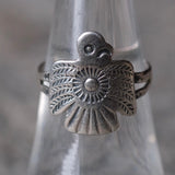 Vintage Sterling Silver Thunderbird Ring 7