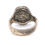 Vintage Sterling Turquoise Eagle Ring 13