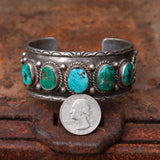 Incredible Vintage Sterling Turquoise Cuff