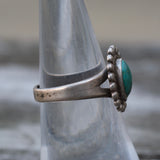 Vintage Sterling Turquoise Ring 6.5