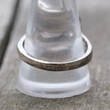 Vintage White Bronze Biker Ring 12