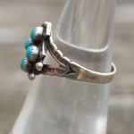 Vintage Sterling Turquoise Ring 5.75