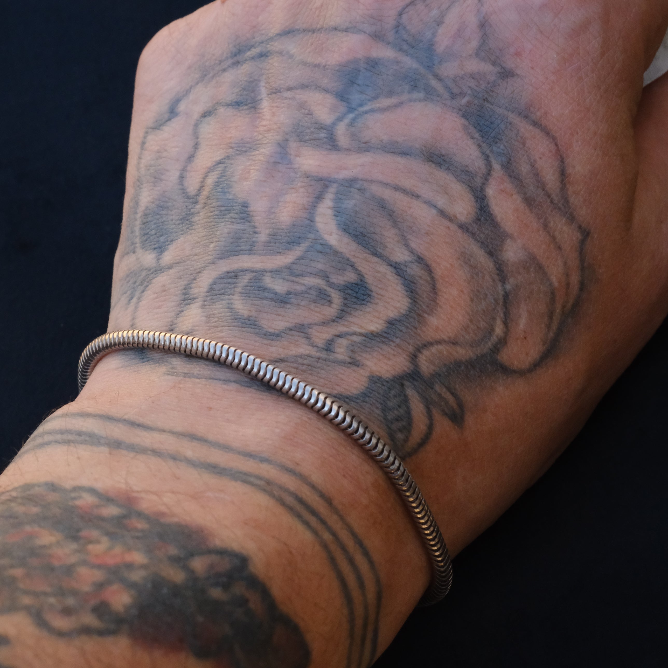 Vintage Sterling Snake Chain Bracelet