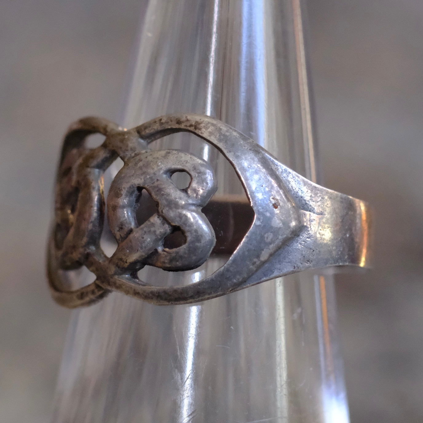 Vintage Sterling Celtic Knot Ring 6