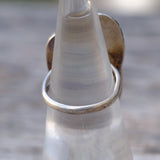 Vintage Sterling Turquoise Feather Ring 5.5