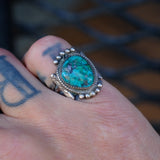 Vintage Sterling Turquoise Ring 6