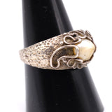 Vintage Sterling Mother Of Pearl Ring 9