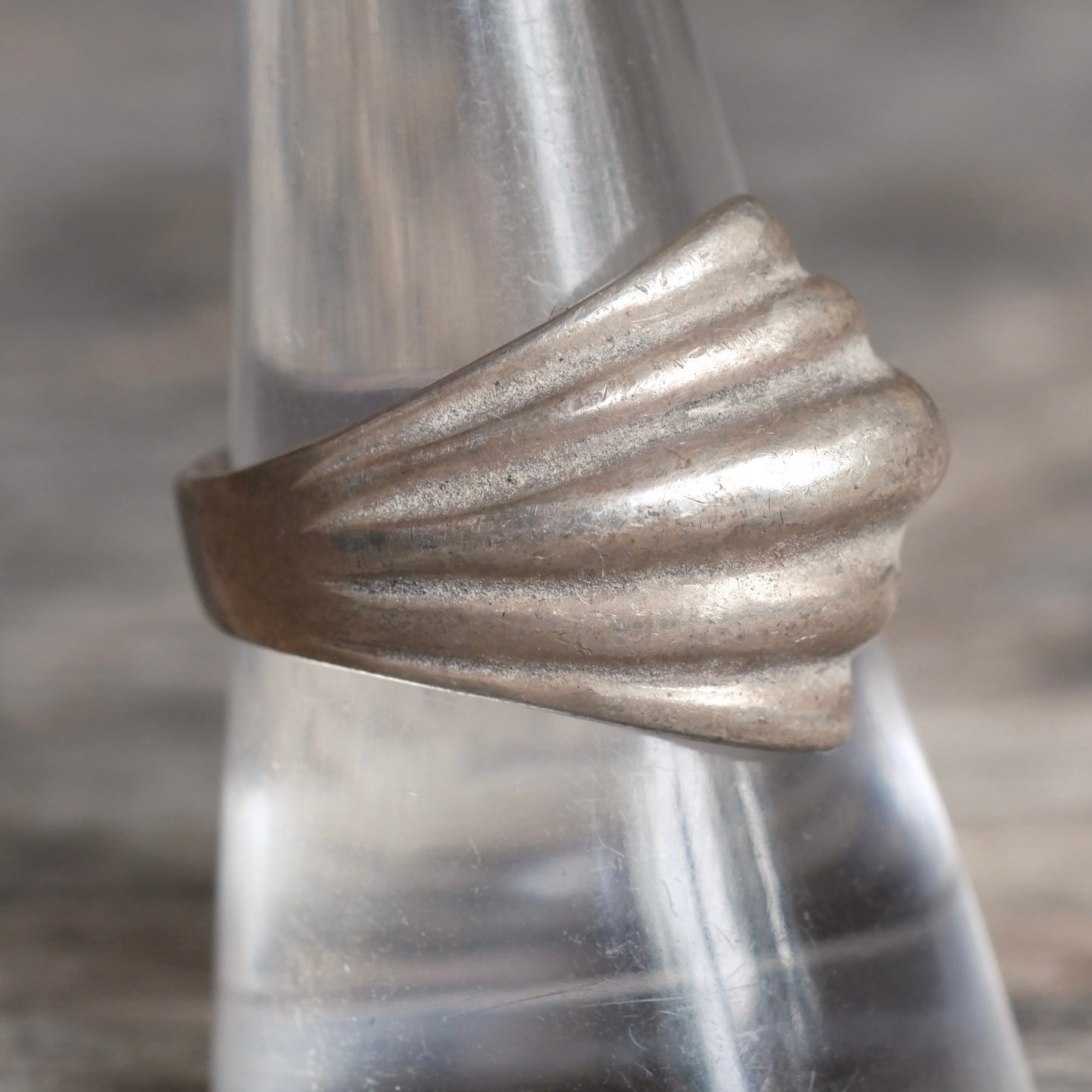 Vintage Sterling Silver Modernist Ring 9
