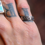 Vintage Sterling Silver Band 7