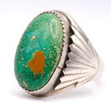 Vintage Sterling Royston Turquoise Ring 11.75