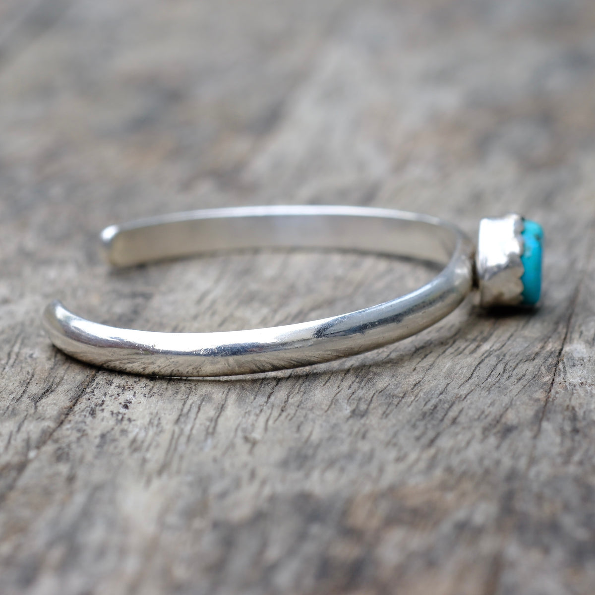 Vintage Sterling Silver Turquoise Cuff Bracelet