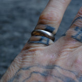 Vintage Sterling Silver Band 6