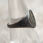 Vintage Sterling Engraved Signet Ring 5.75