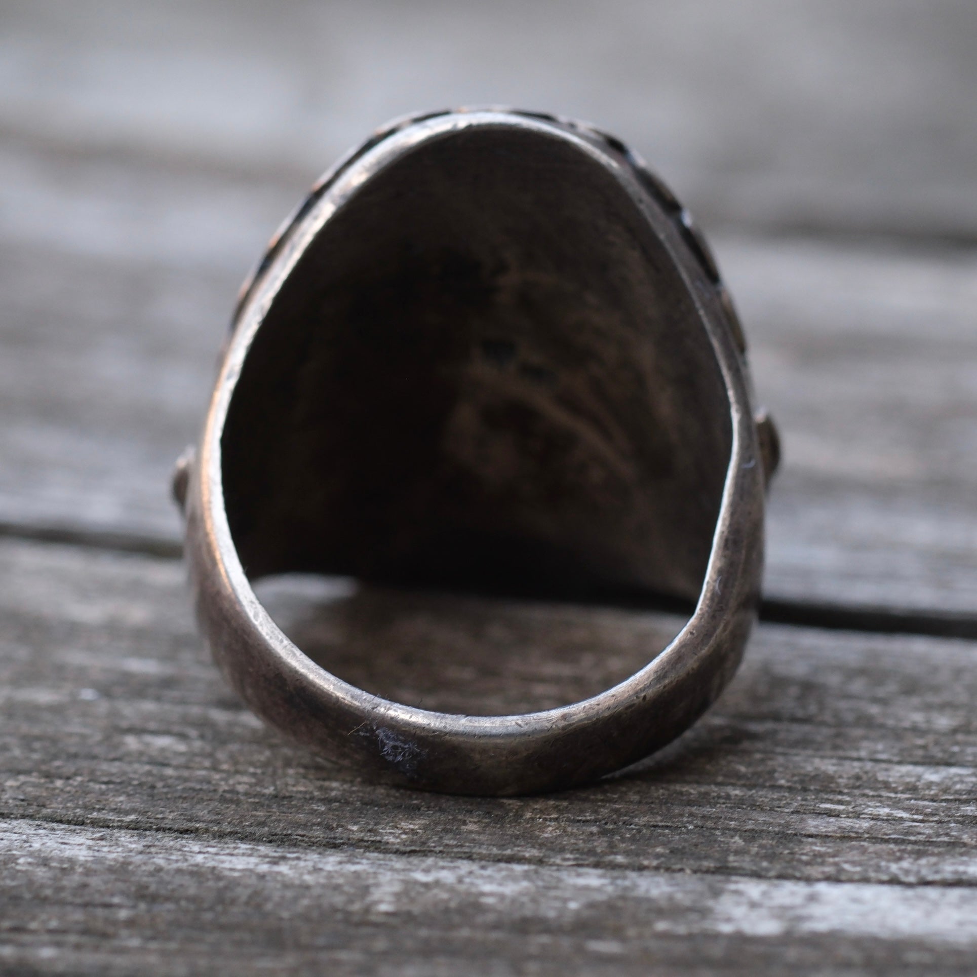 Vintage Sterling Eagle Ring 10.75