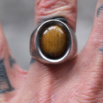 Vintage Sterling Tigers Eye Ring 9.25