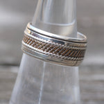 Vintage Sterling Silver Braided Band 7.5