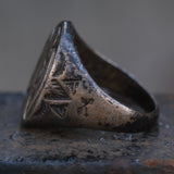Vintage Sterling Silver Thunderbird Ring 10