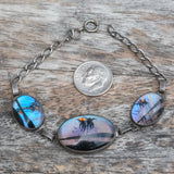 1920's Hoffman Sterling Painted Butterfly Wing Bracelet